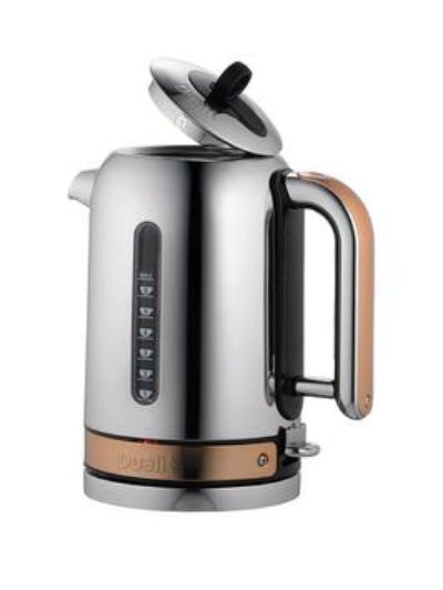 Dualit 72820 Polished Chrome With Copper Trim Classic Kettle Dualit 72820 Polished Chrome With Copper Trim Classic Kettle